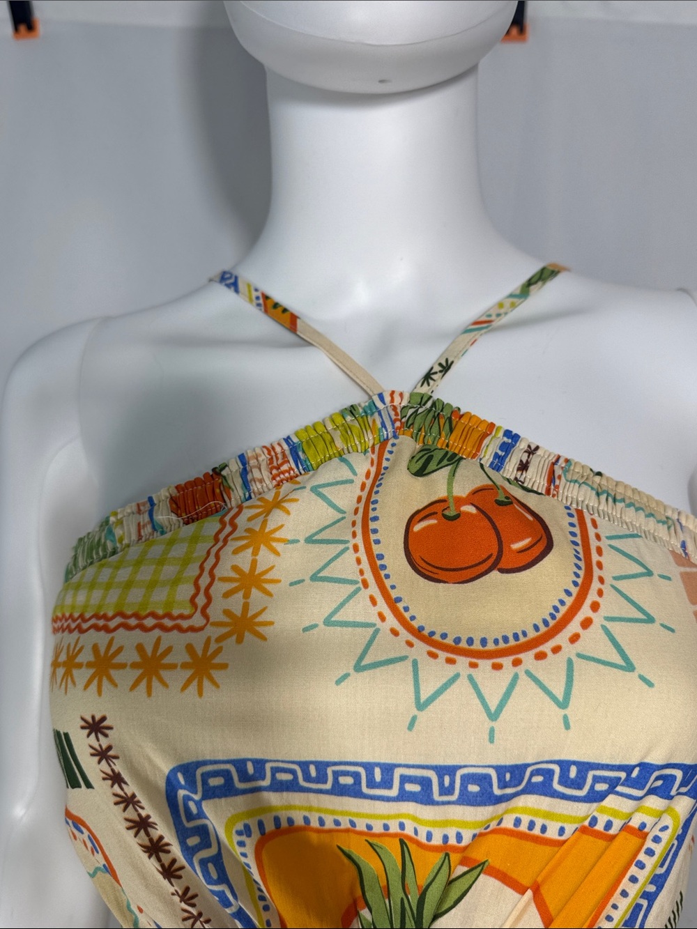 NWT Petal & Pup x Runaway The Label Madeira Dress Agata Fruit Print XS - Picture 12 of 16
